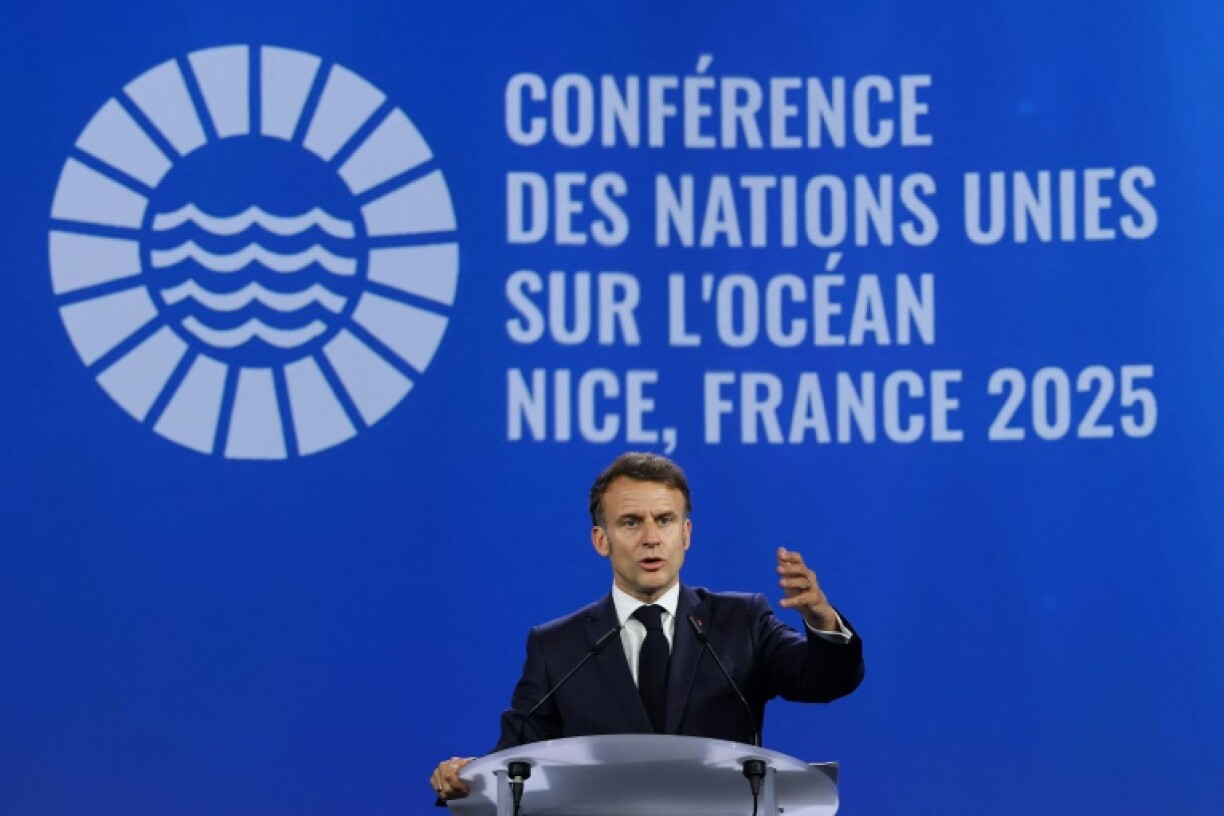 Macron rallied leaders at the start of the oceans conference