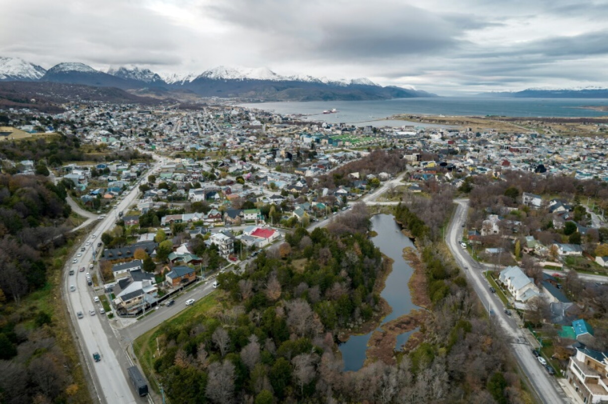 Vue aérienne d’Ushuaia, en Argentine, le 13 mai 2026