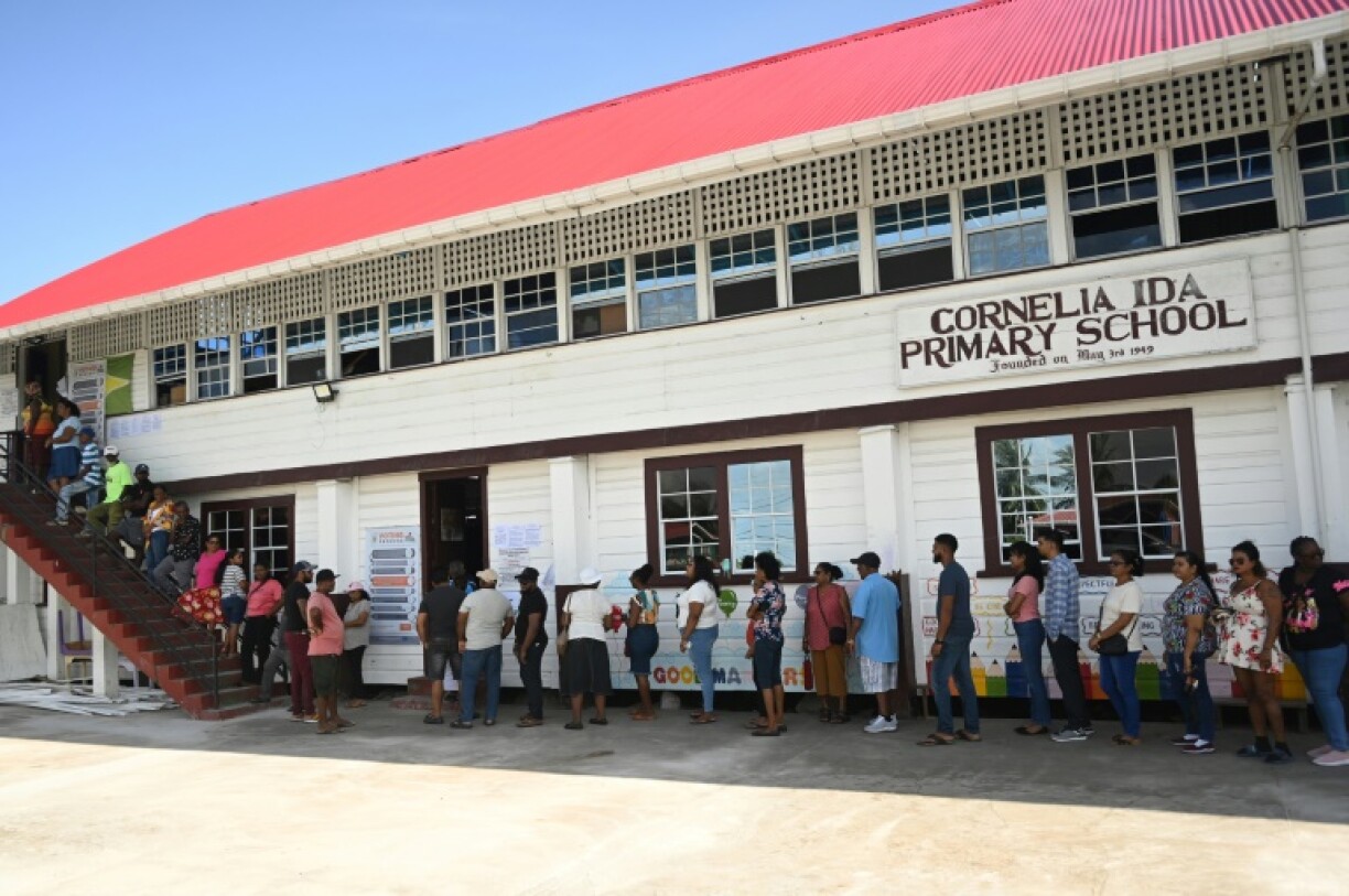 Some 750,000 Guyanese were eligible to vote