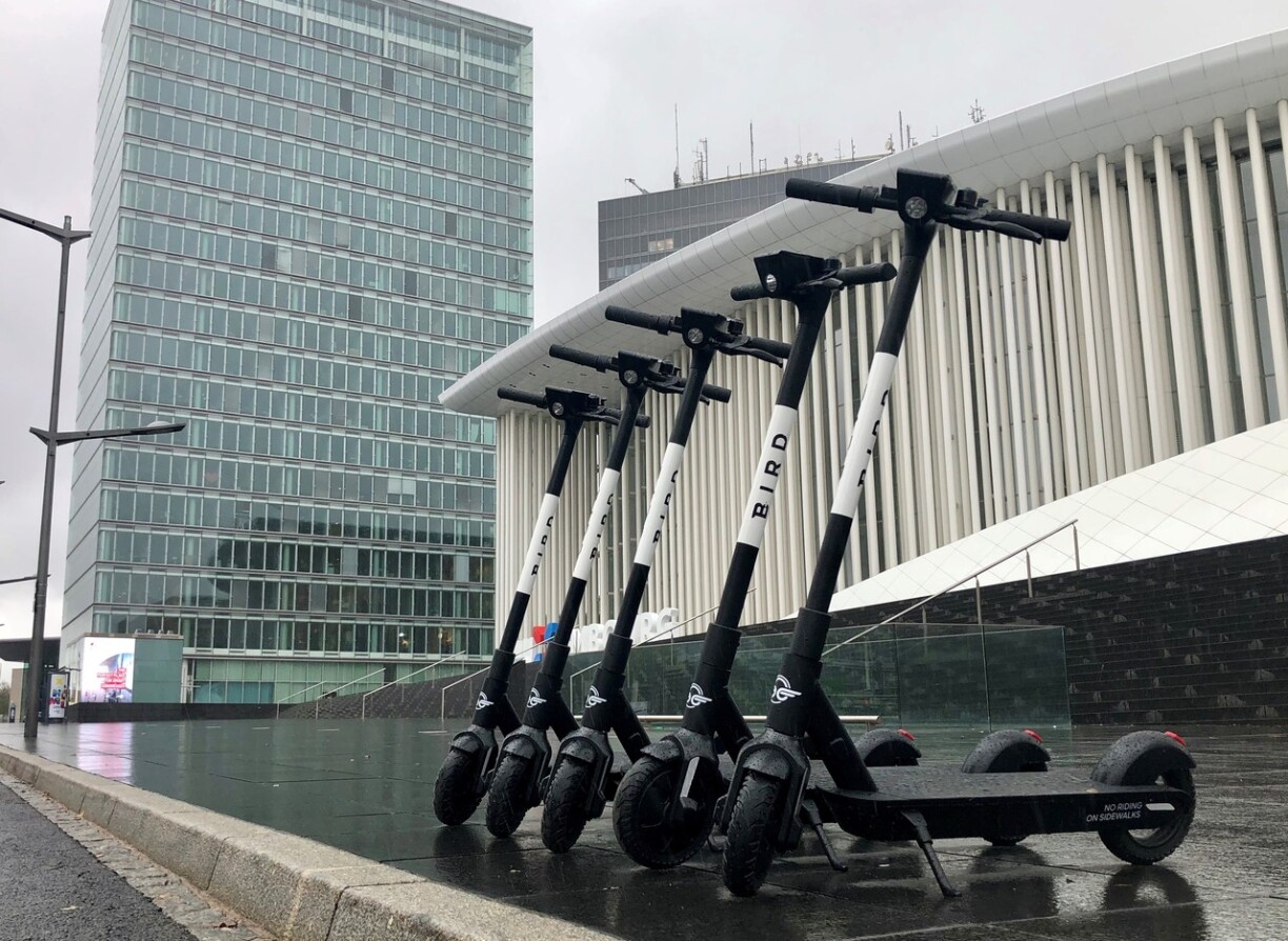 Electric Scooters at Kirchberg