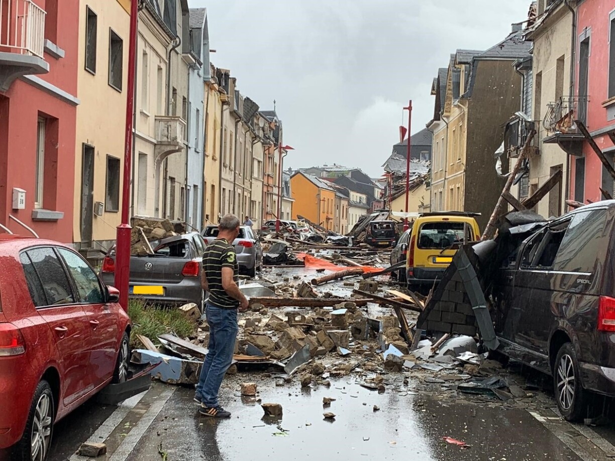 En août 2019, et seulement un an après les inondations du Mullerthal, le sud-ouest du Luxembourg était frappé par une tornade.