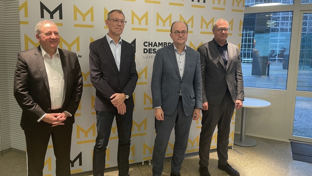 Vu lénks no riets: Marc Gross, Norry Dondelinger, Tom Wirion, Gilles Reding