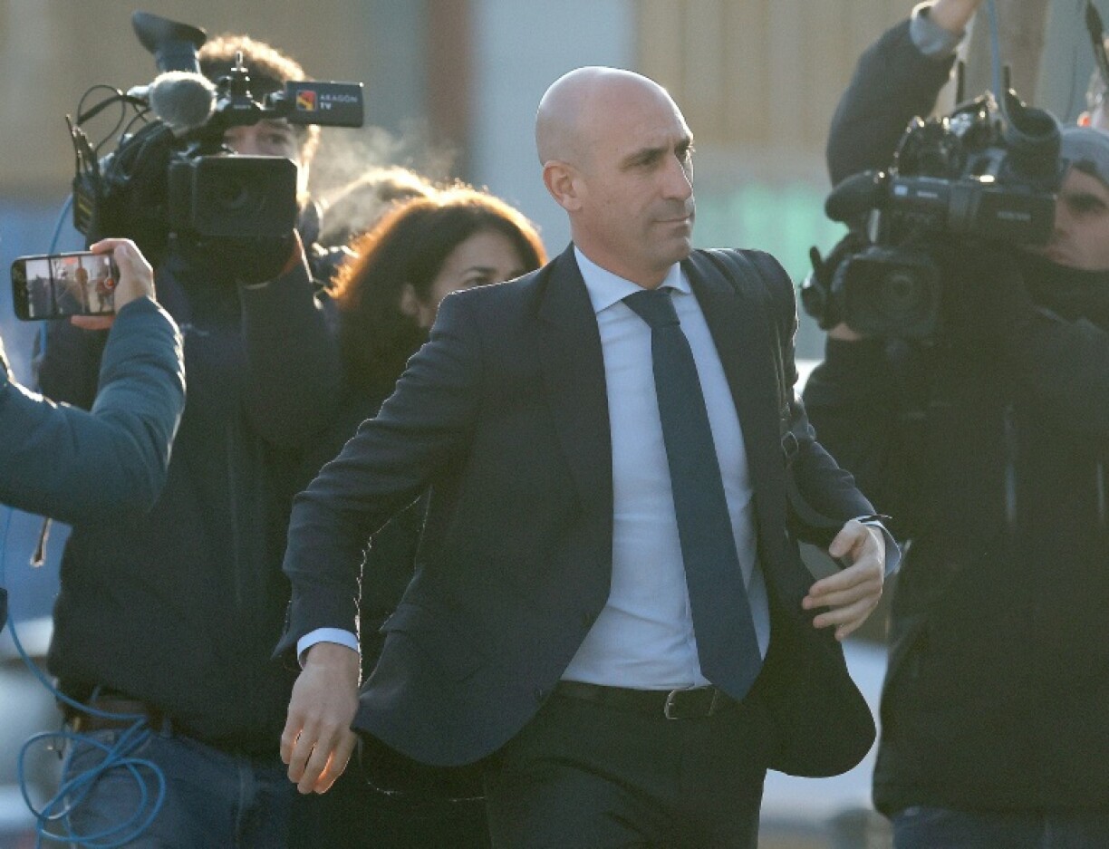 Luis Rubiales has called the kiss on Jenni Hermoso a 'peck between friends celebrating' and denied any coercion