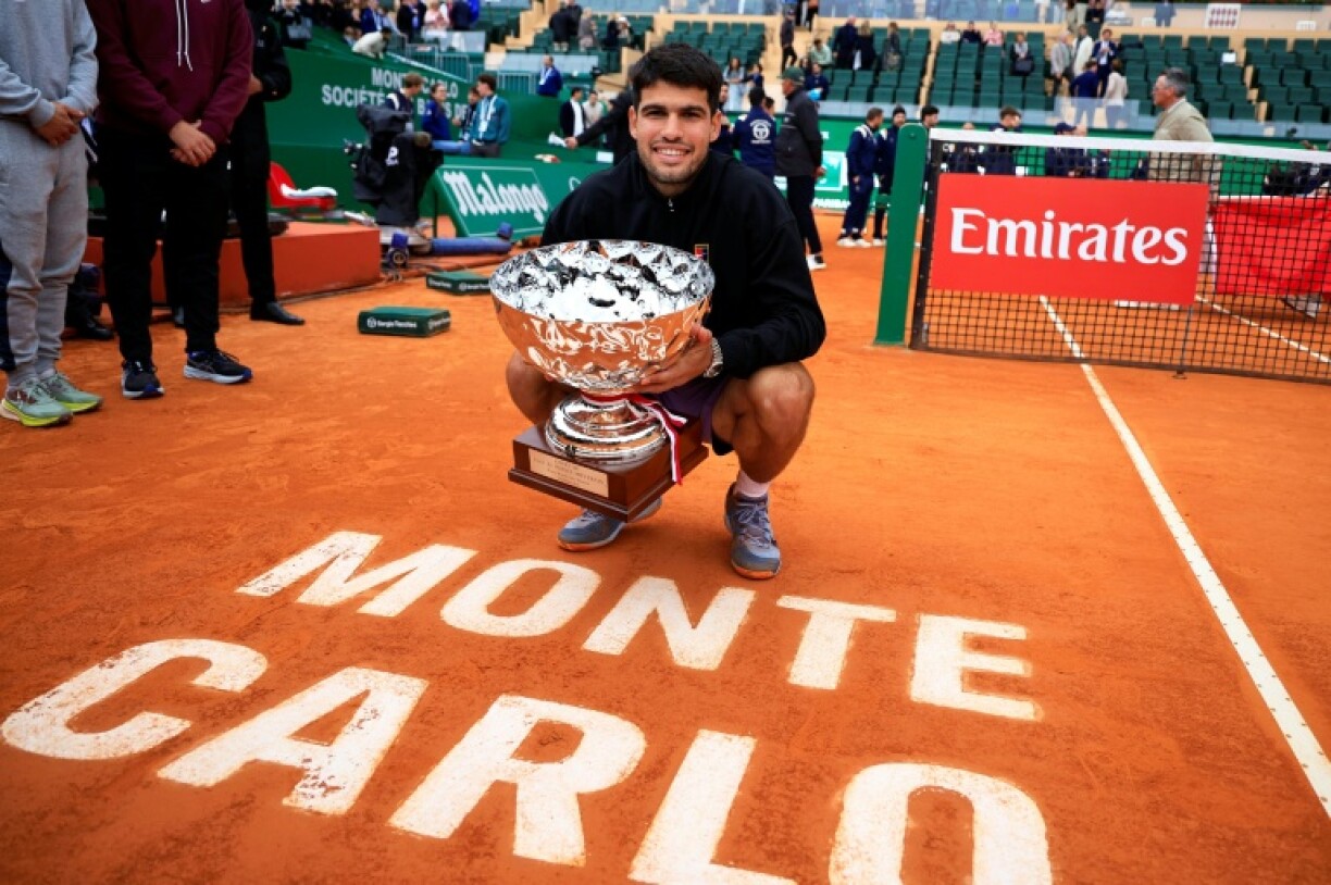 Spain's Carlos Alcaraz won in Monte Carlo on Sunday and now hopes to add a third Barcelona Open title