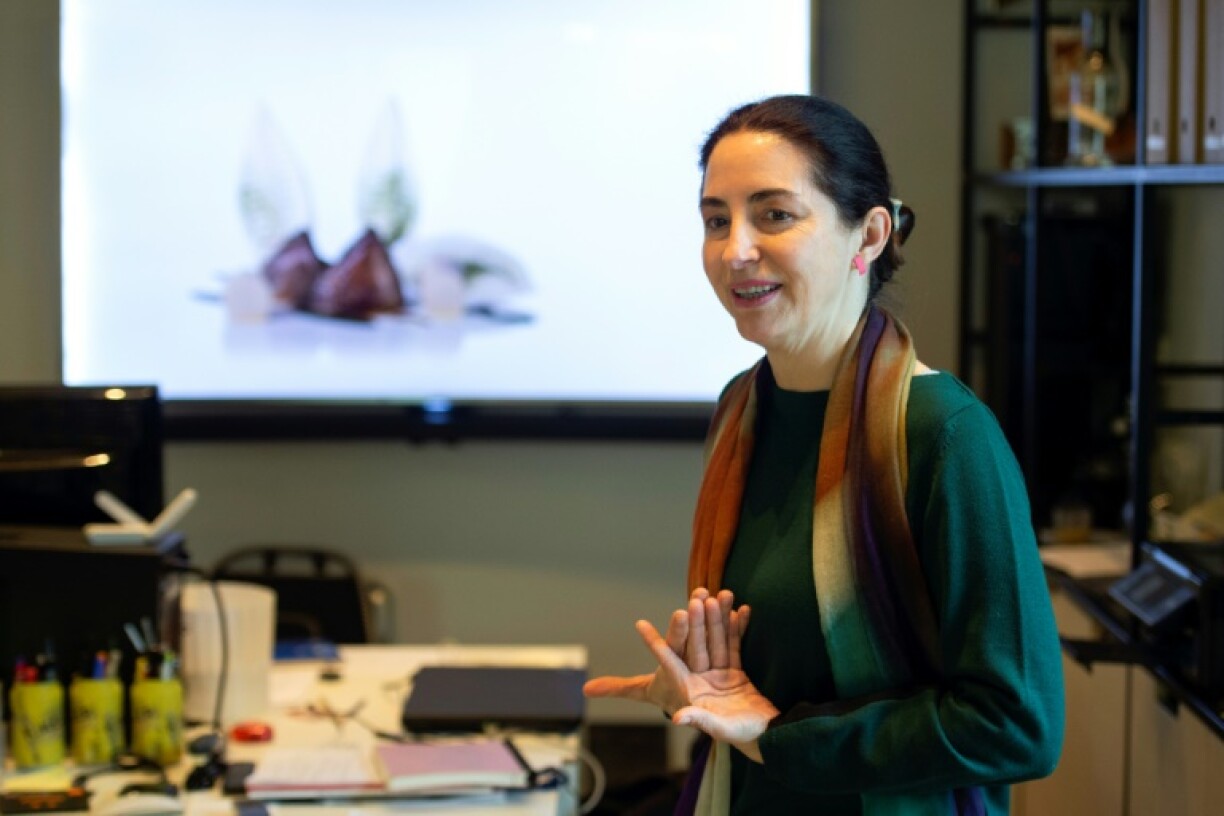 La cheffe espagnole Elena Arzak dans son restaurant Arzak à Saint-Sébastien, le 11 avril 2021