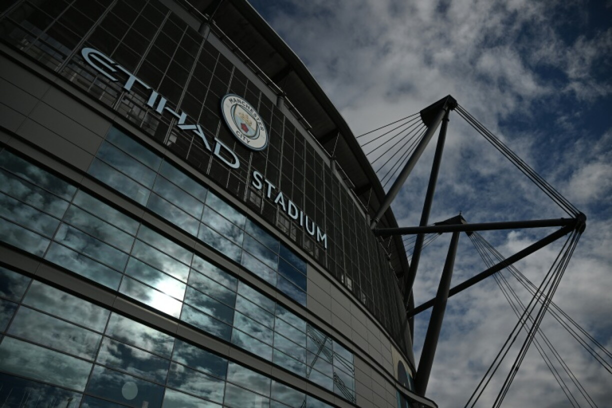 The Etihad Stadium, the home ground of Manchester City football club