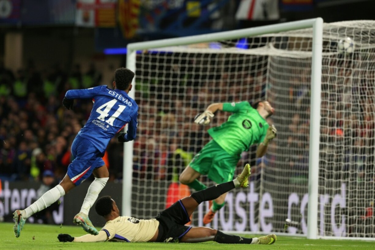 Chelsea's Estevao scores a wonder goal against Barcelona in the Champions League at Stamford Bridge