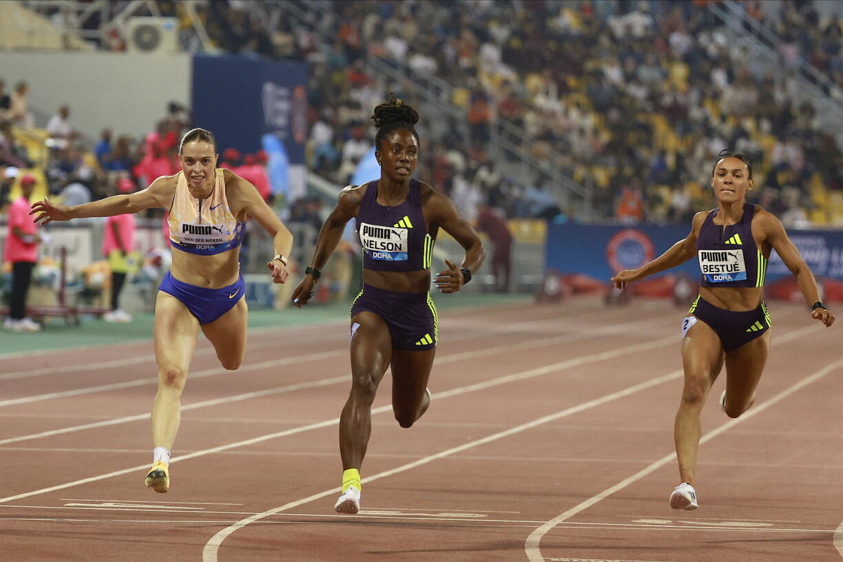 Zu Doha koum d'Patricia van der Weken beim Diamond-Legue-Meeting op déi drëtte Plaz.