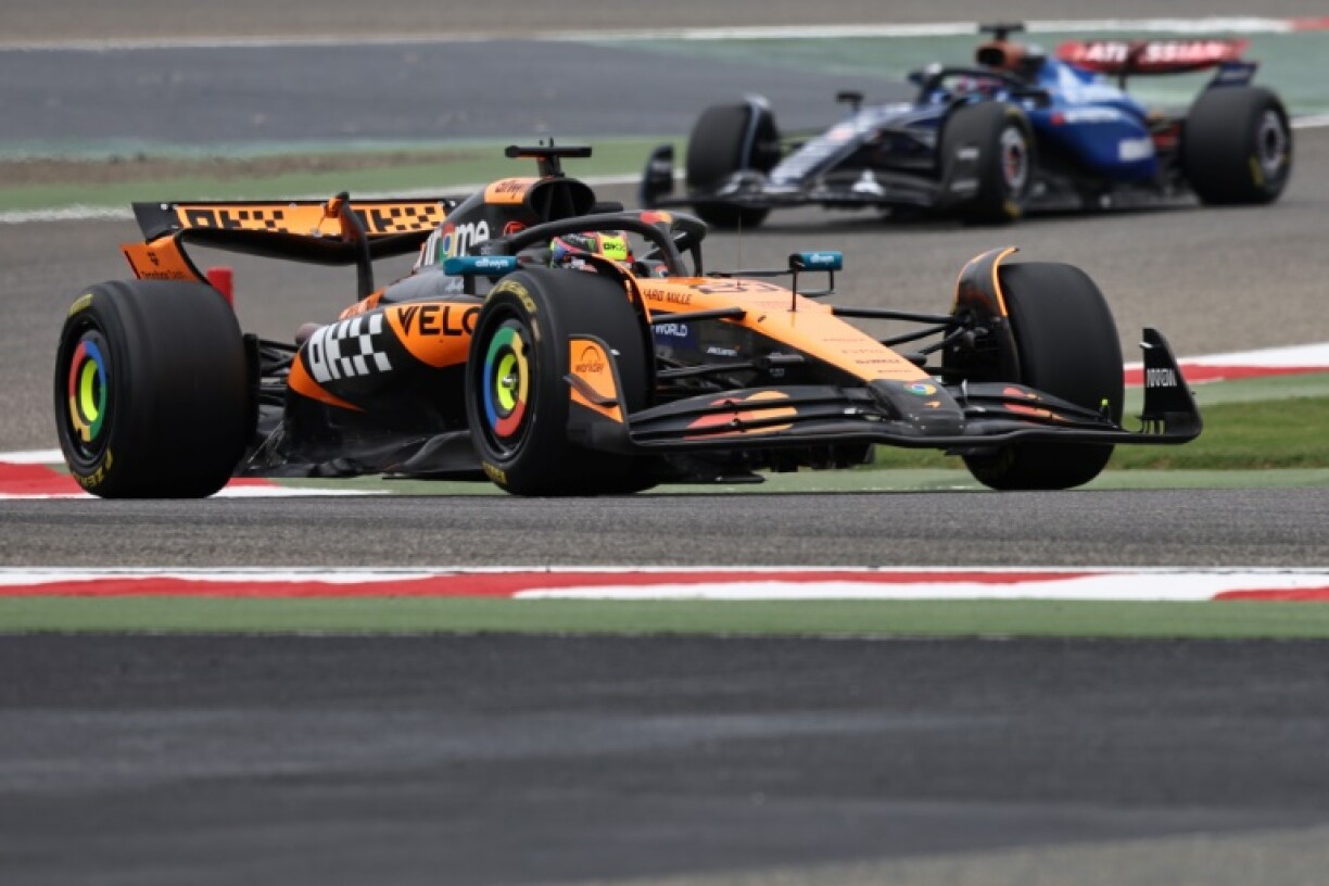 Oscar Piastri in action during pre-season testing in Bahrain last month