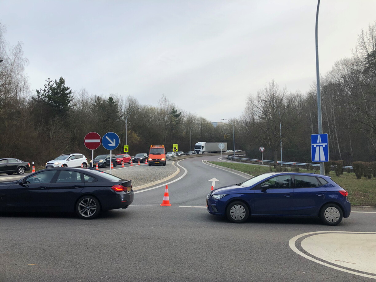 Opfaart op d'A1 gespaart
