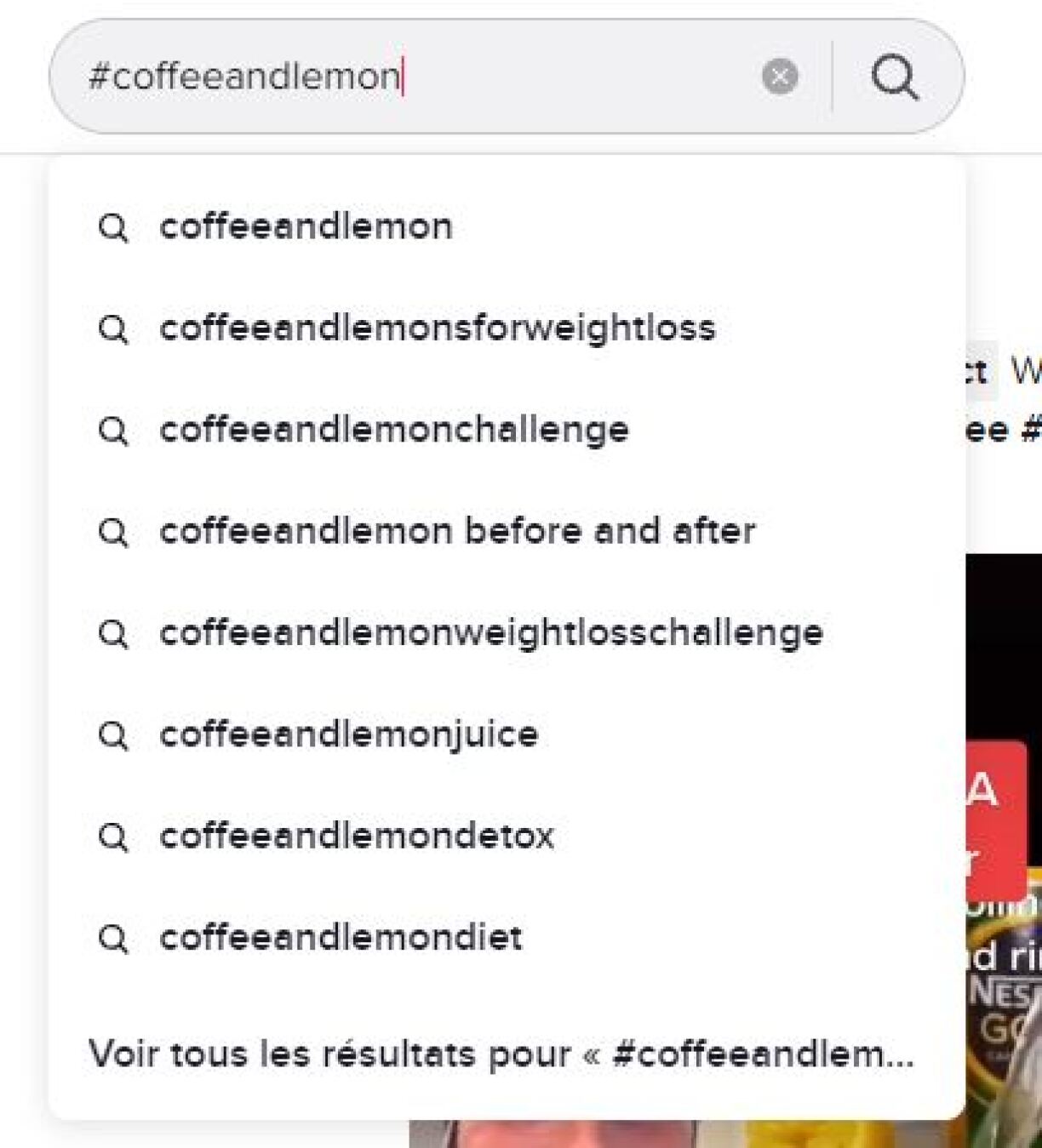 Capture d'écran prise sur Tik Tok le 29/09/2021
