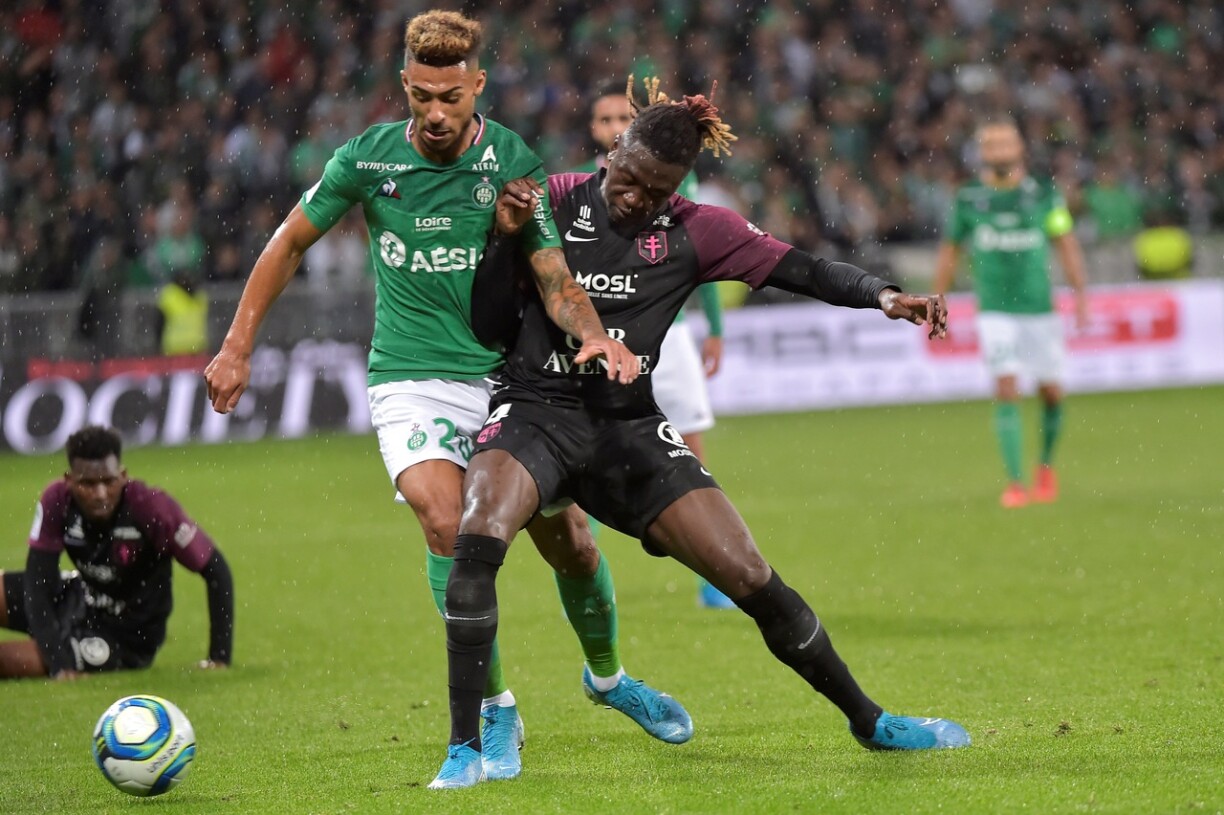 Kévin N'Doram, ici lors du match entre le FC Metz et Saint-Étienne, a rapidement pu quitter l'hôpital.