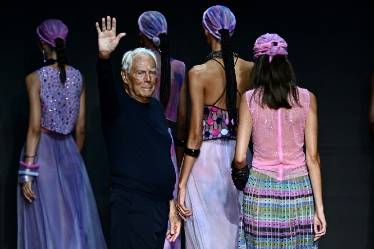Giorgio Armani, shown here in 2023 in Milan, was Italy's best-known contemporary designer