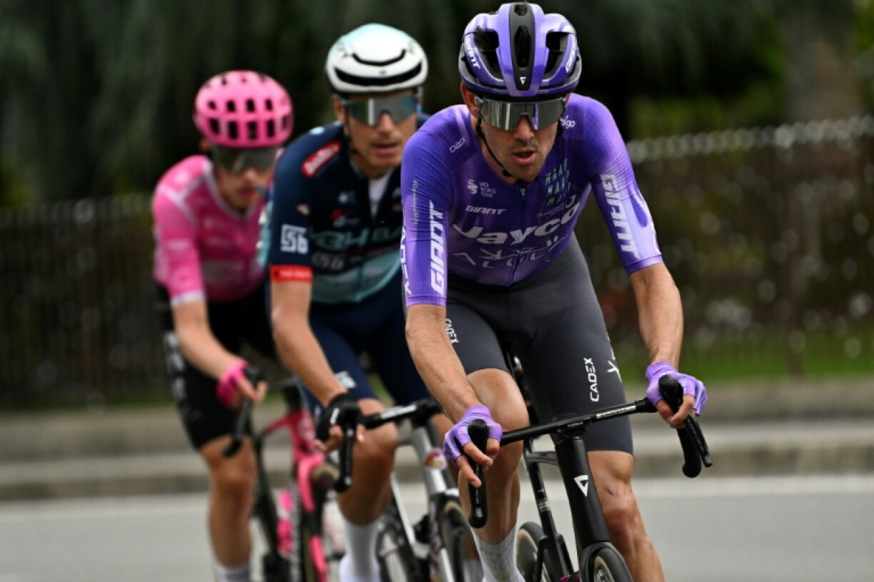 Australian rider Ben O’Connor seen here leading a breakaway at the Giro di Lombardia has rejoined Decathlon