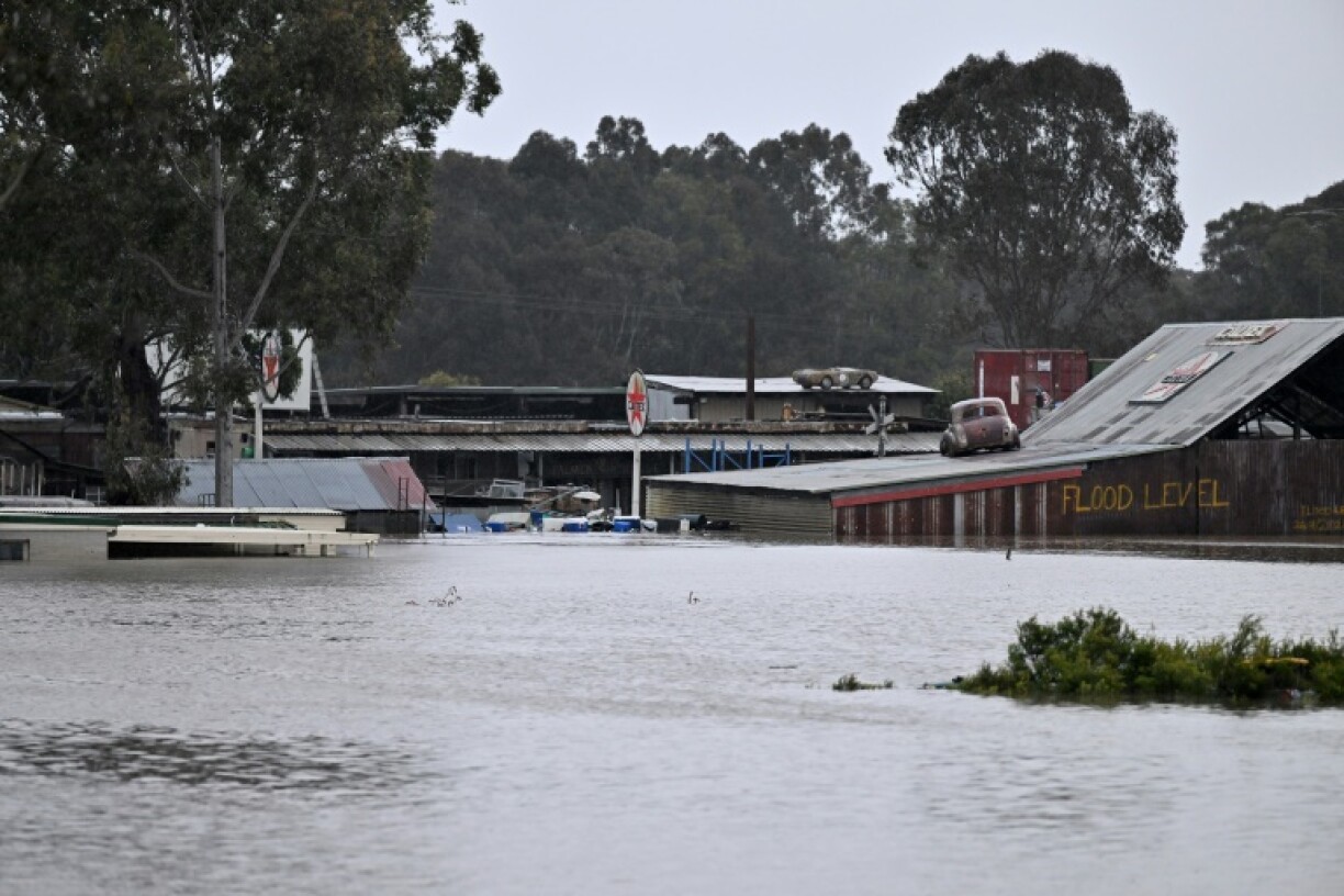 Une zone inondée après des pluies torrentielles à Windsor, près de Sydney, en Australie, le 4 juillet 2022