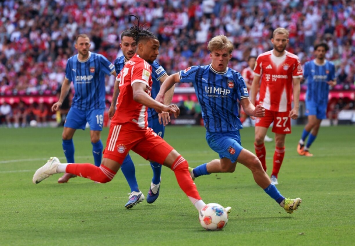 Le Français Michael Olise, auteur de l'égalisation du Bayern face à Heidenheim, le 2 mai 2026 à Munich