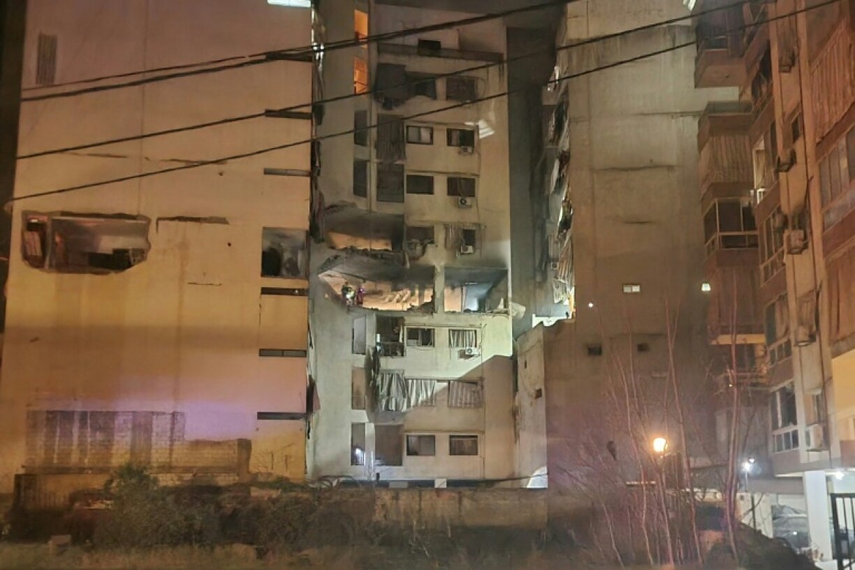 Un appartement du centre de Beyrouth ciblé par une frappe israélienne, le 18 mars 2026