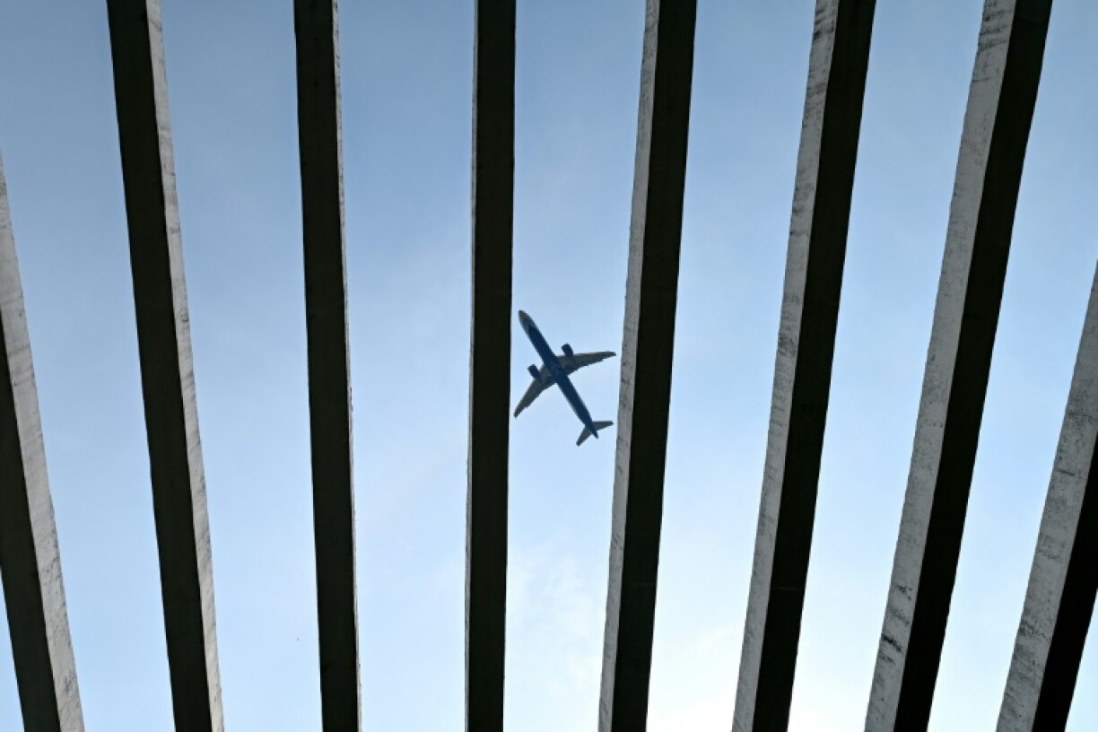 An airplane flies over Chennai in India in June. The aviation sector in India has grown at rapid pace in recent years