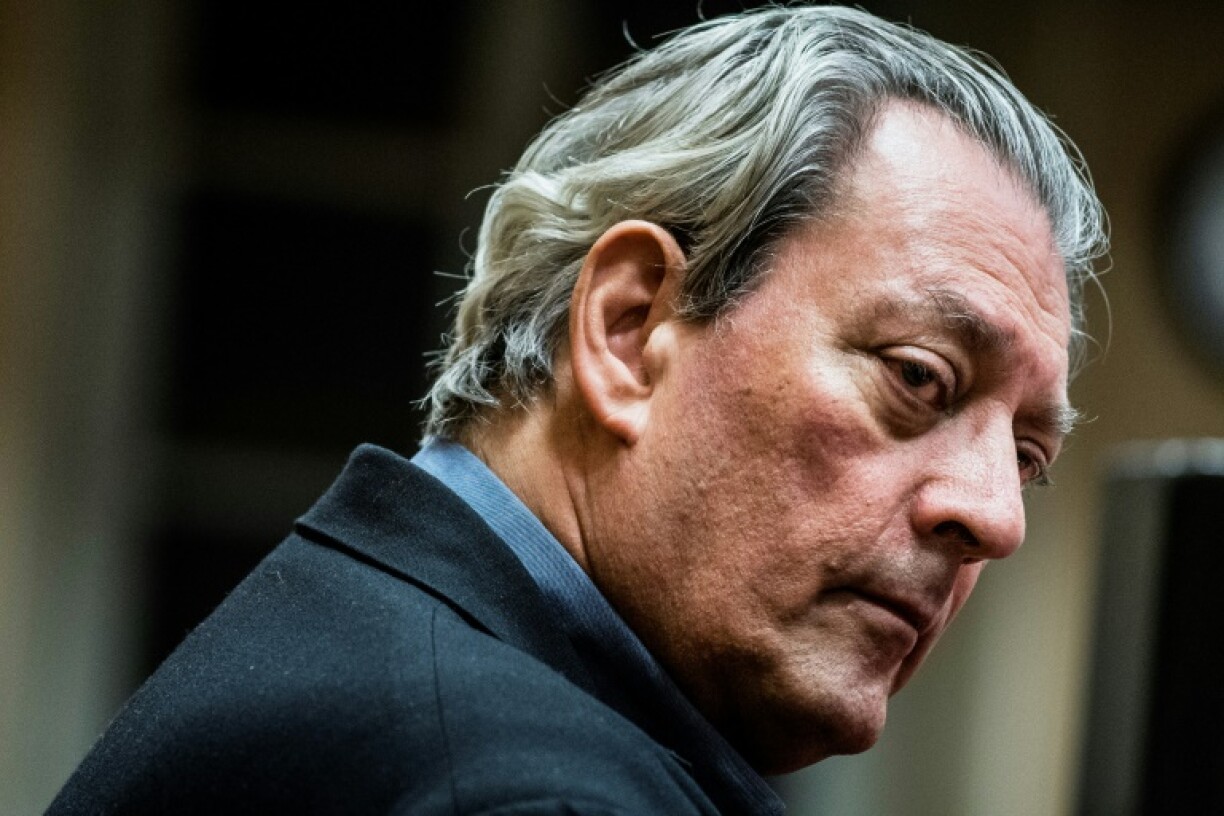 L'écrivain américain Paul Auster, photographié à Lyon le 16 janvier 2018.