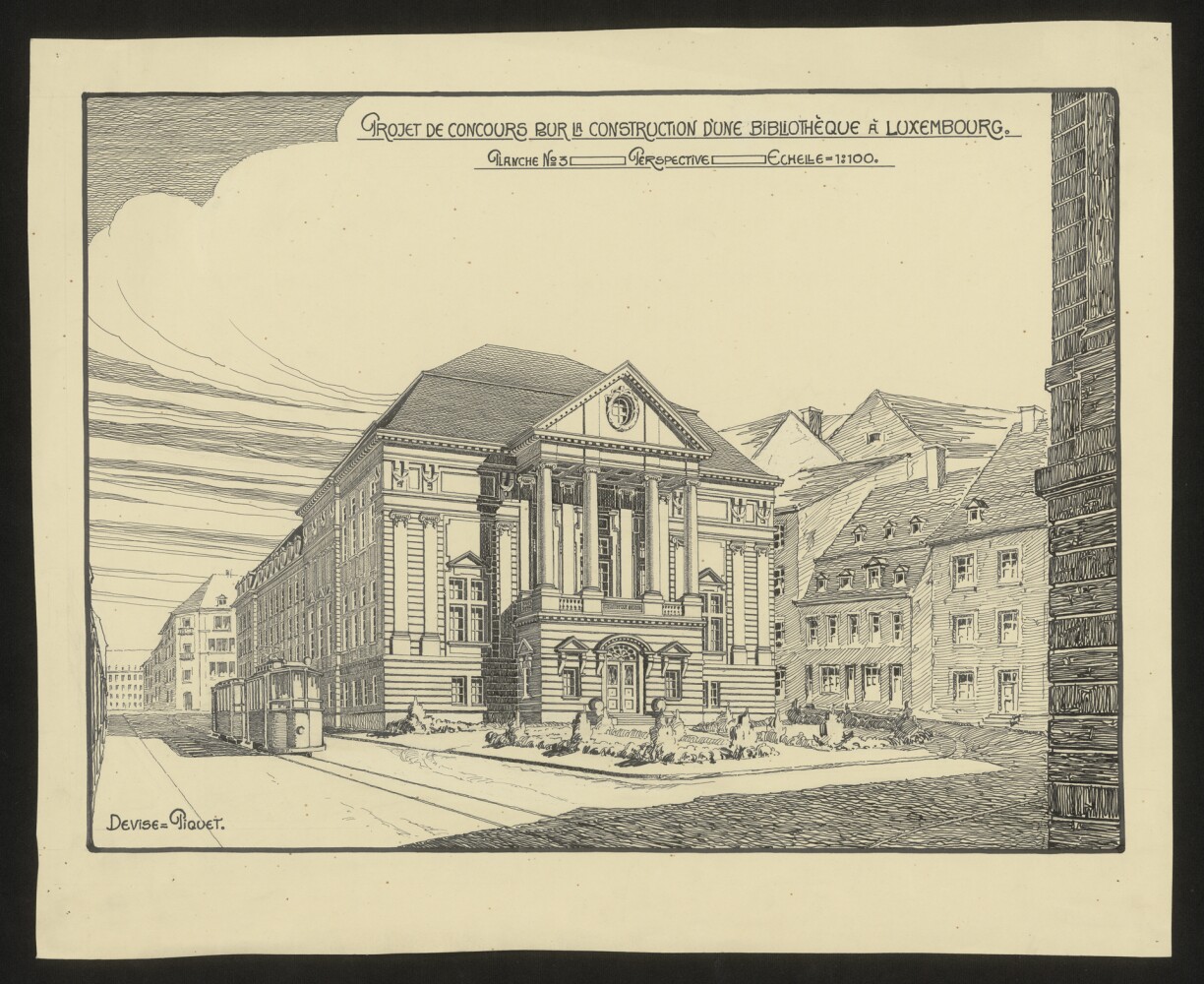 Plan for the museum and national library.