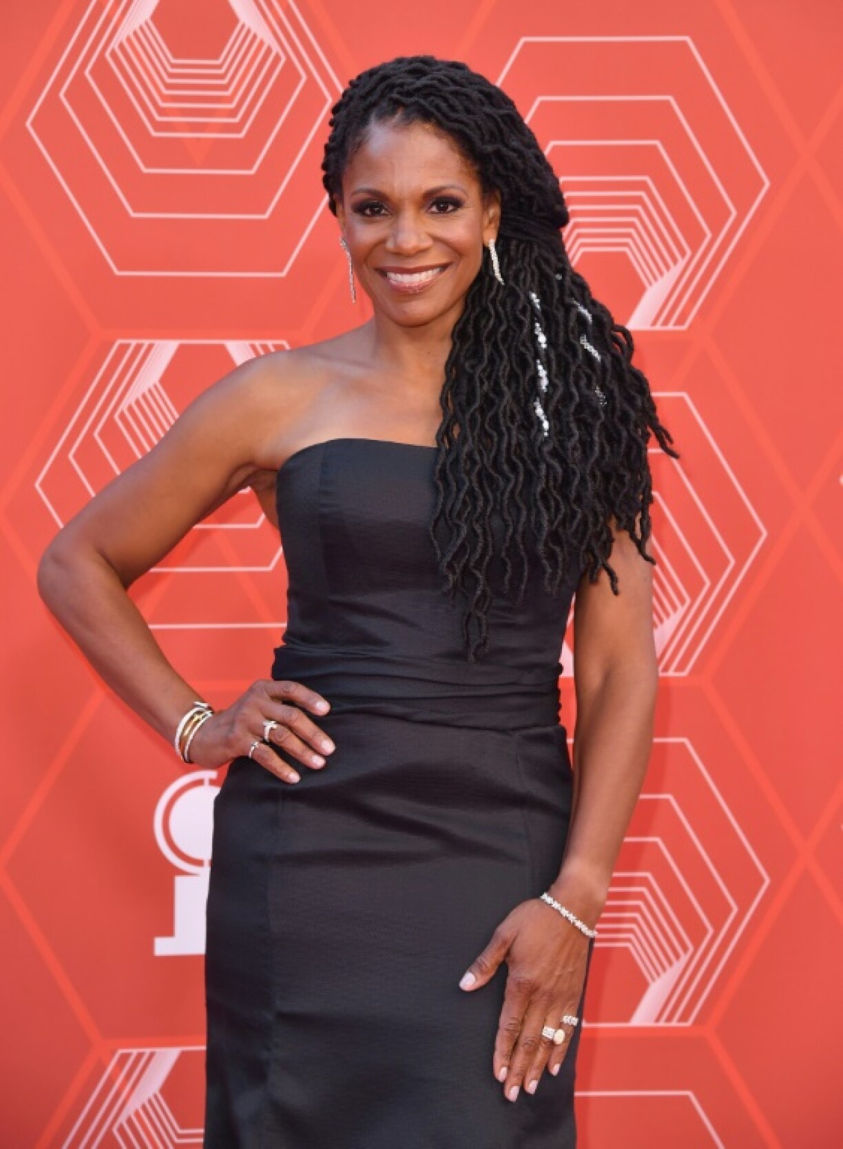 La comédienne américaine Audra McDonald, lors de la cérémonie des Tony Awards, à New York le 26 septembre 2021