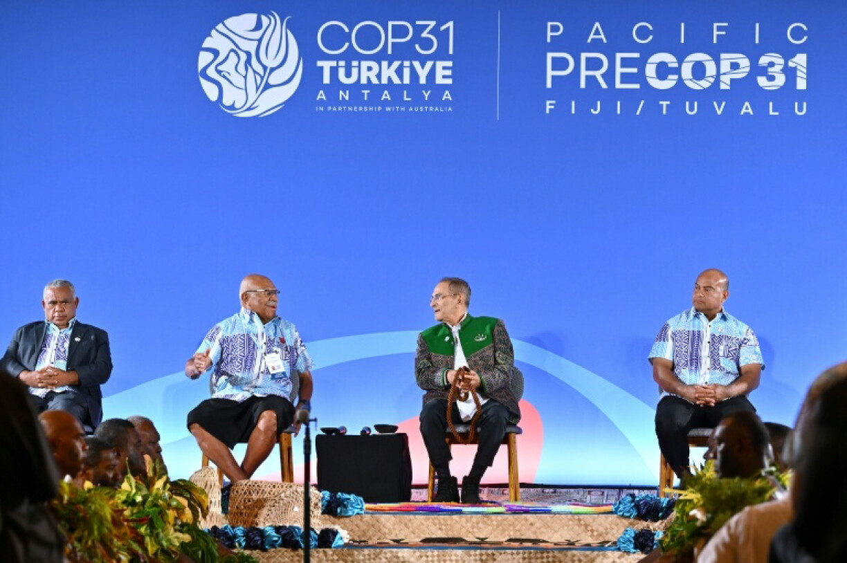 A trip to Tuvalu on the sidelines of the Pacific 'pre-COP' gathering hosted by Fiji is aimed at drawing the world's attention to life on the frontline of global warming