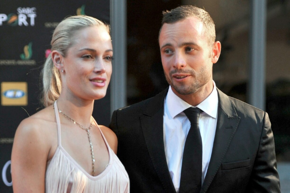 Oscar Pistorius et Reeva Steenkamp le 4 novembre 2012 à Johannesburg