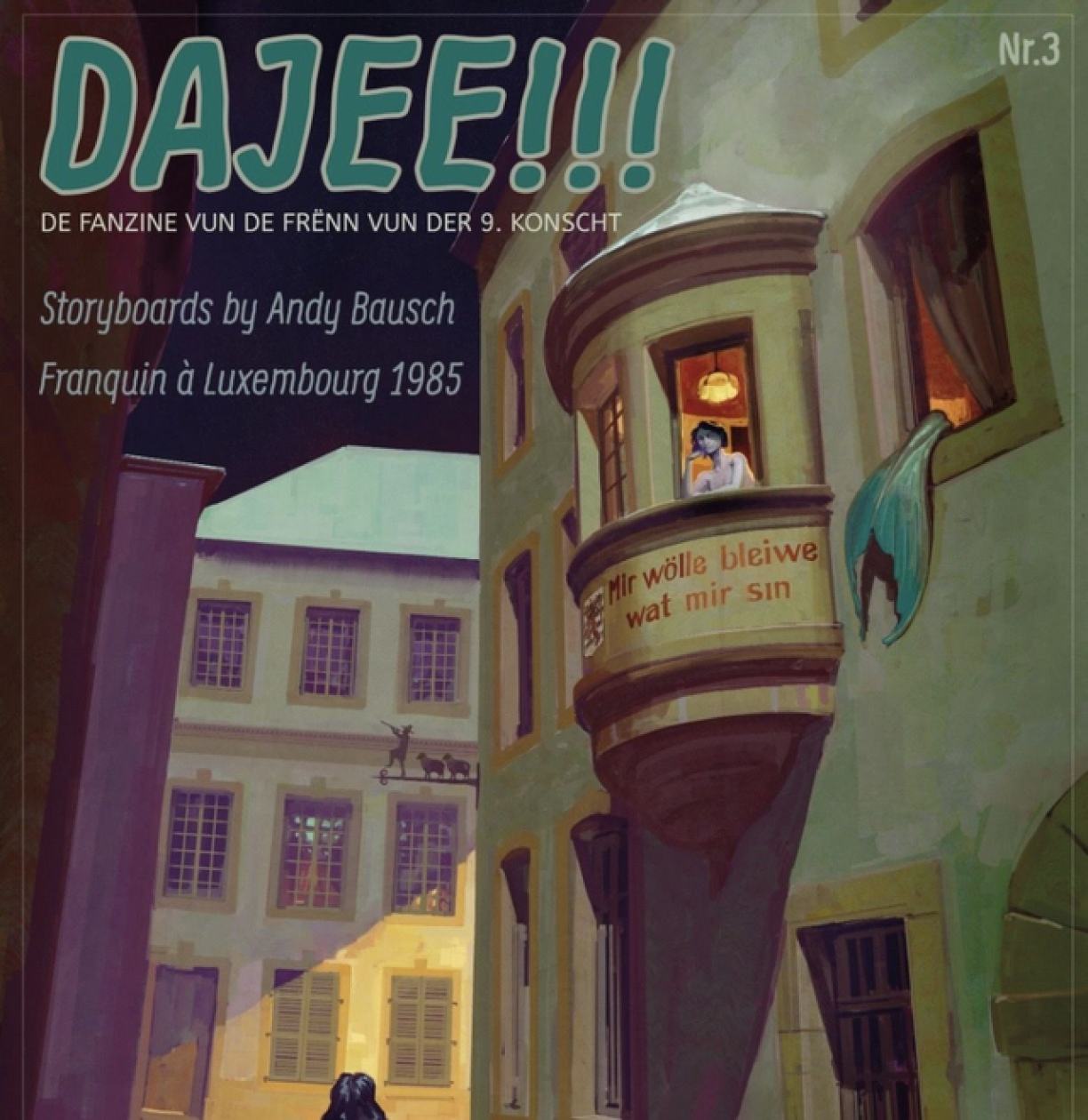 Cover vum drëtten Dajee!! Fanzine