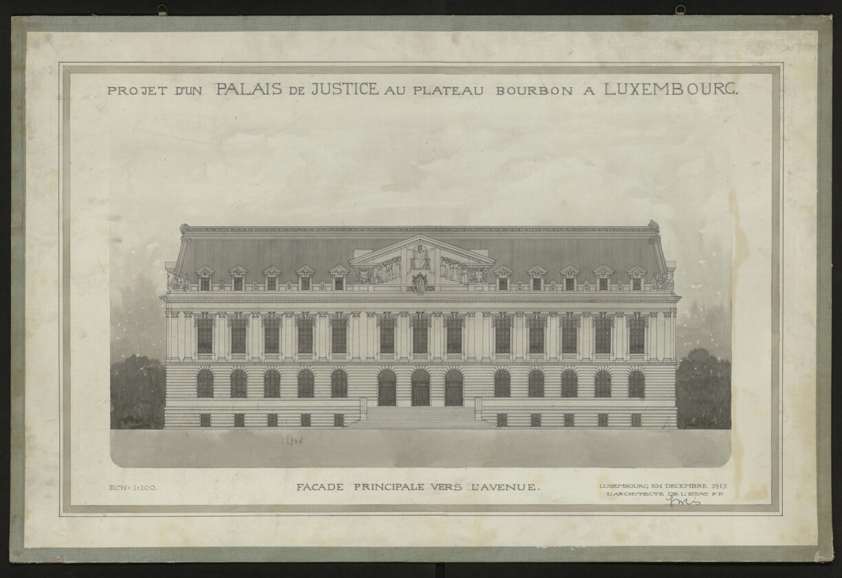 The planned justice palace.
