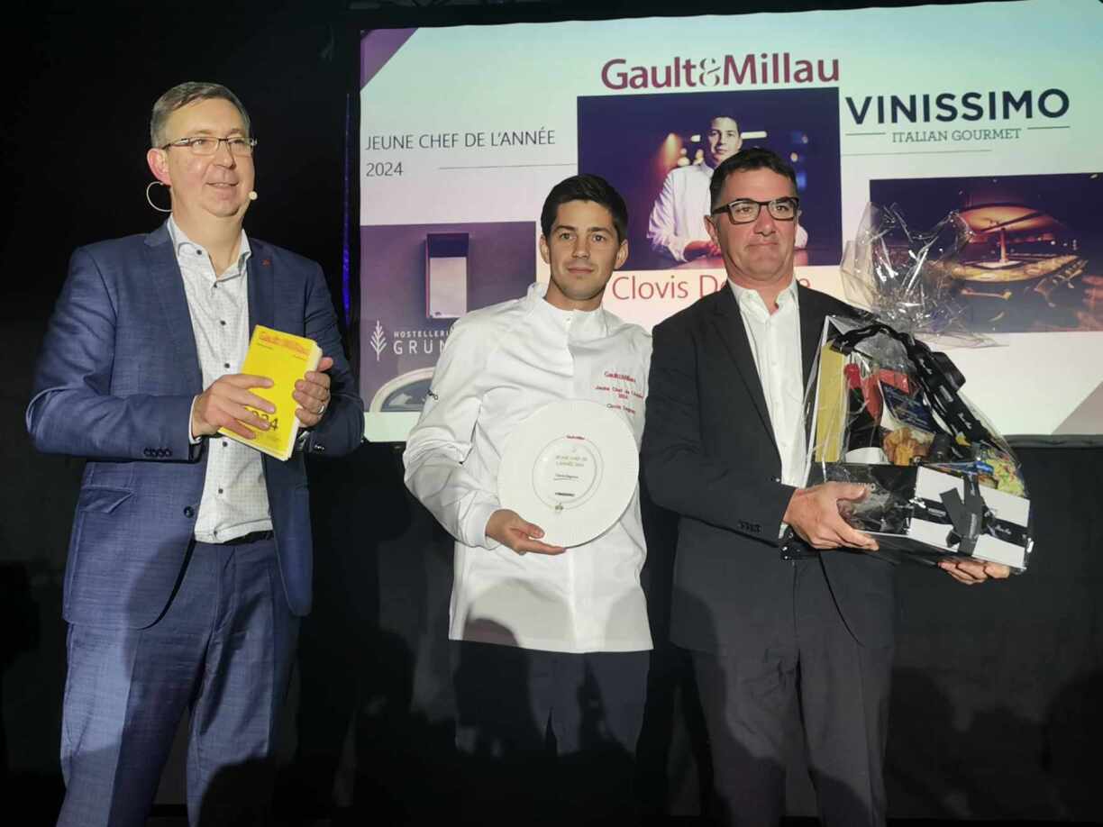 Clovis Degrave désigné jeune chef de l'année par le guide Gault&Millau