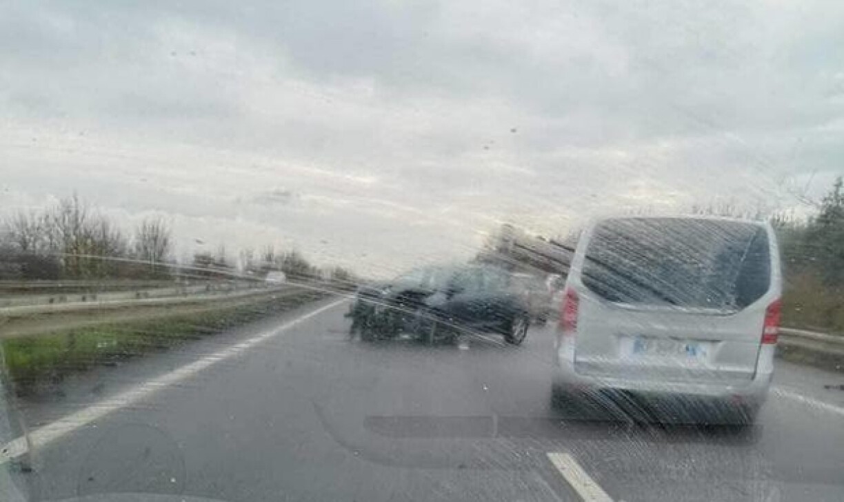 Une photo prise par un automobiliste sur l'A31 après 14h.
