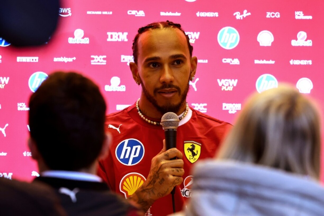 Lewis Hamilton at Thursday's press conference