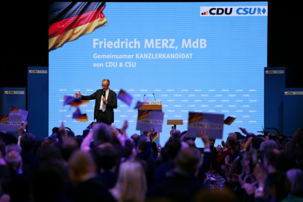 Merz told jubilant supporters they were headed for victory