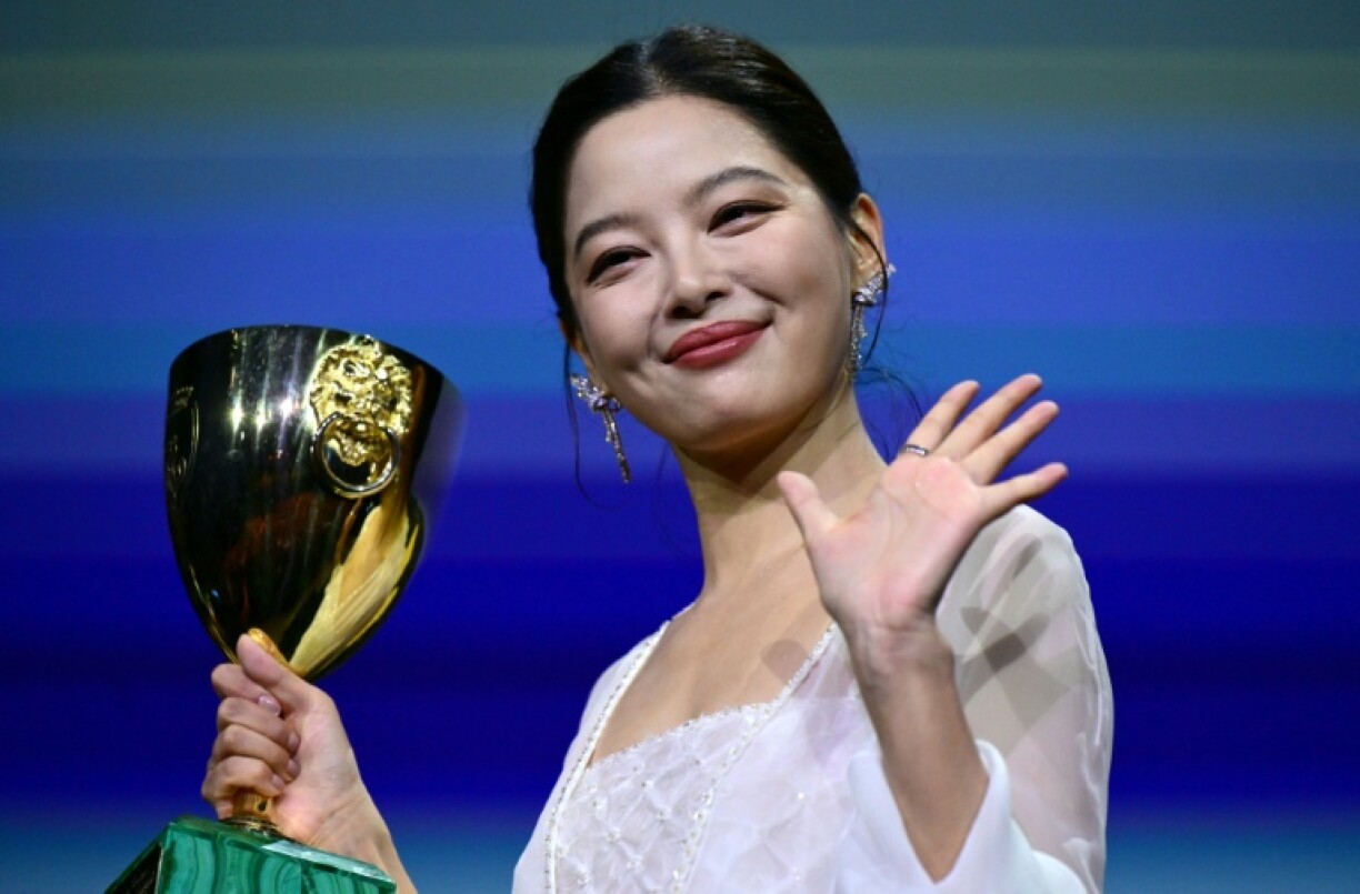 'Look, today I am finally here,' she said from the stage after accepting the award