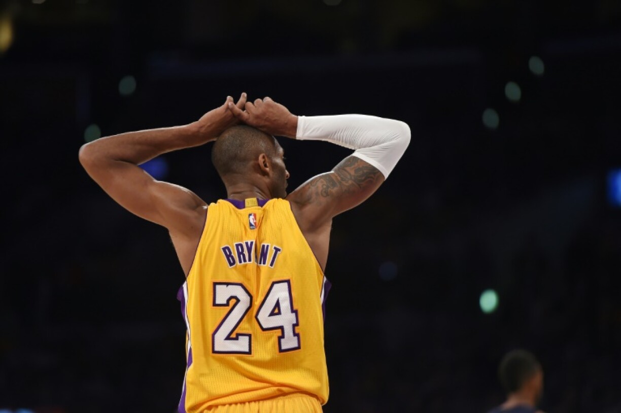 Kobe Bryant,le 26 novembre 2014 lors d'un match des Los Angeles Lakers contre Memphis au Staples Center