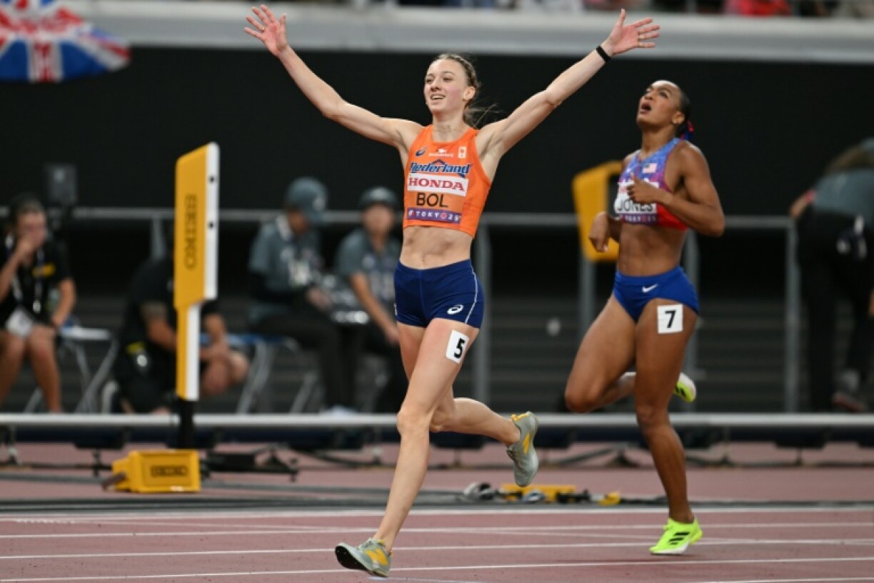 Femke Bol won the 400 metres hurdles crown in the absence of Sydney McLaughlin-Levrone