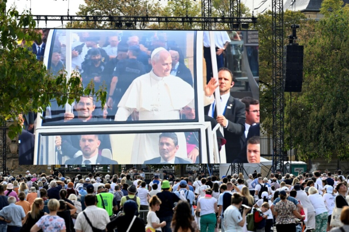 Leo's visit has stirred excitement among the faithful