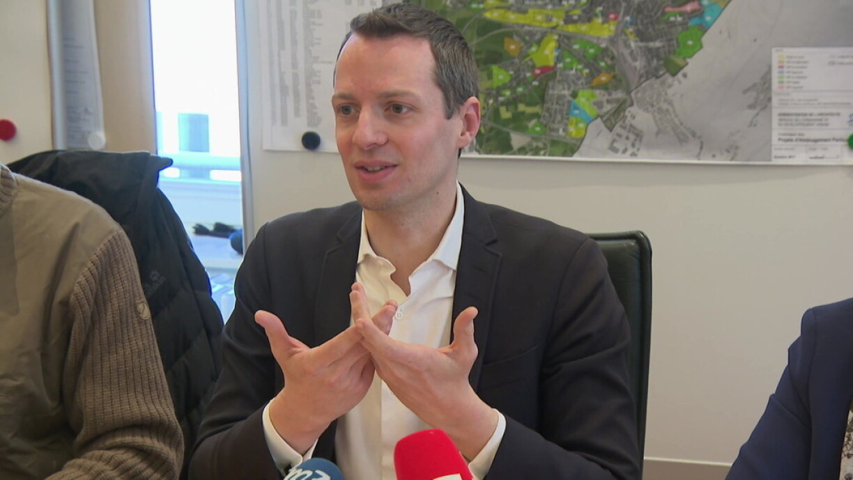 Serge Wilmes lors d'une conférence de presse en 2018.