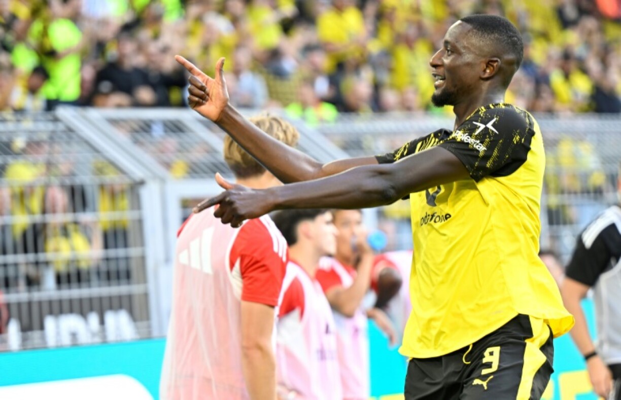 Dortmund forward Serhou Guirassy scored twice in Sunday's win over Union Berlin.