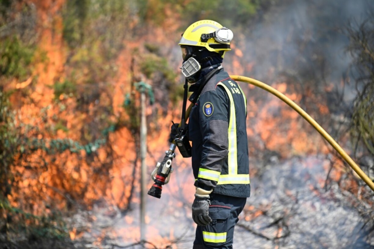 Firefighters have been risking their lives to contain the wildfires