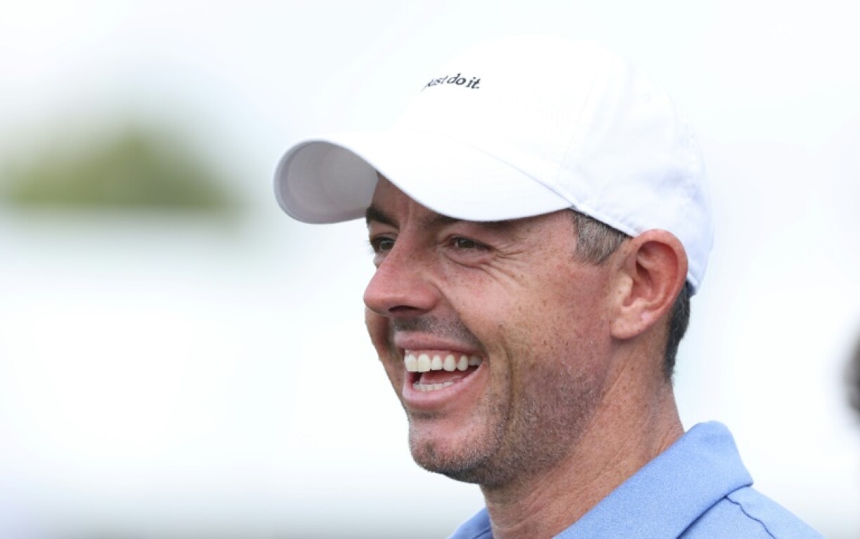 Masters champion Rory McIlroy of Northern Ireland plays the Pro-Am prior to the US PGA Tour BMW Championship in Maryland