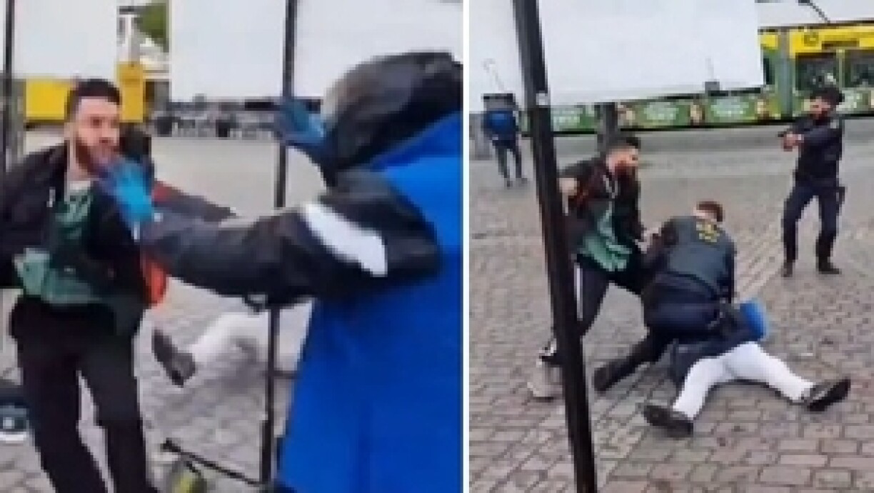 Capture d'écran de vidéos diffusées sur X.