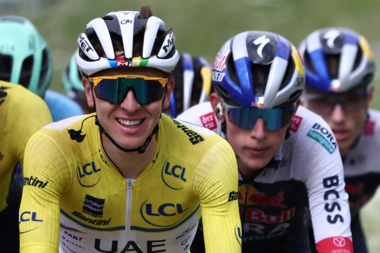 Tadej Pogacar successfully held onto the yellow jersey as he cruised in third in the final stage of the Criterium du Dauphine on Sunday