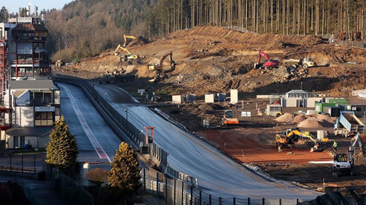 Une transformation spectaculaire: le circuit de Spa Francorchamps est métamorphosé (photos)
