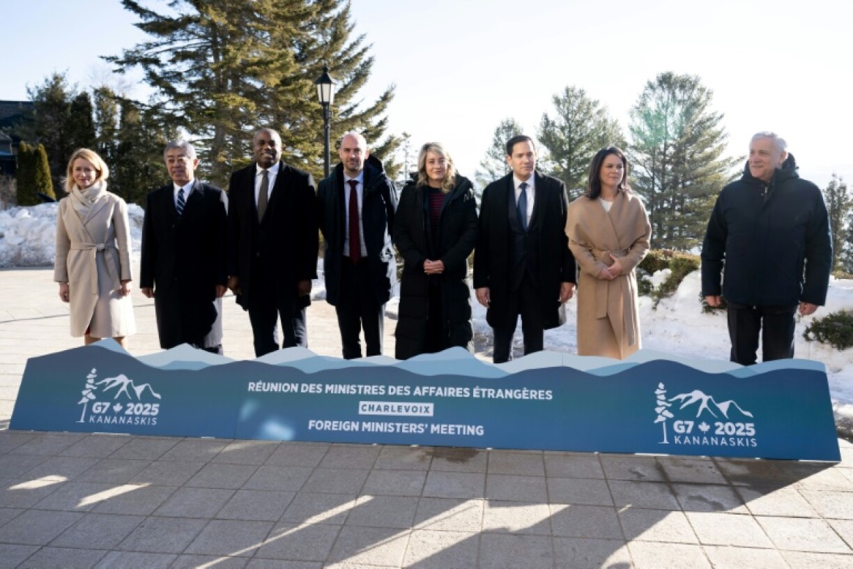 Diplomats at the G7 meeting in Charlevoix, Canada on March 13, 2024