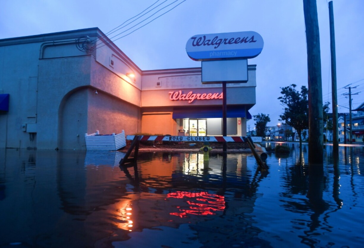 Inondations à Ocean City, dans l'Etat américain du New Jersey, le 26 septembre 2026