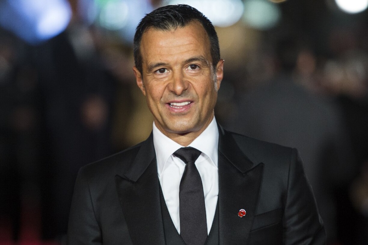L'agent portugais Jorge Mendes à Londres en 2015.