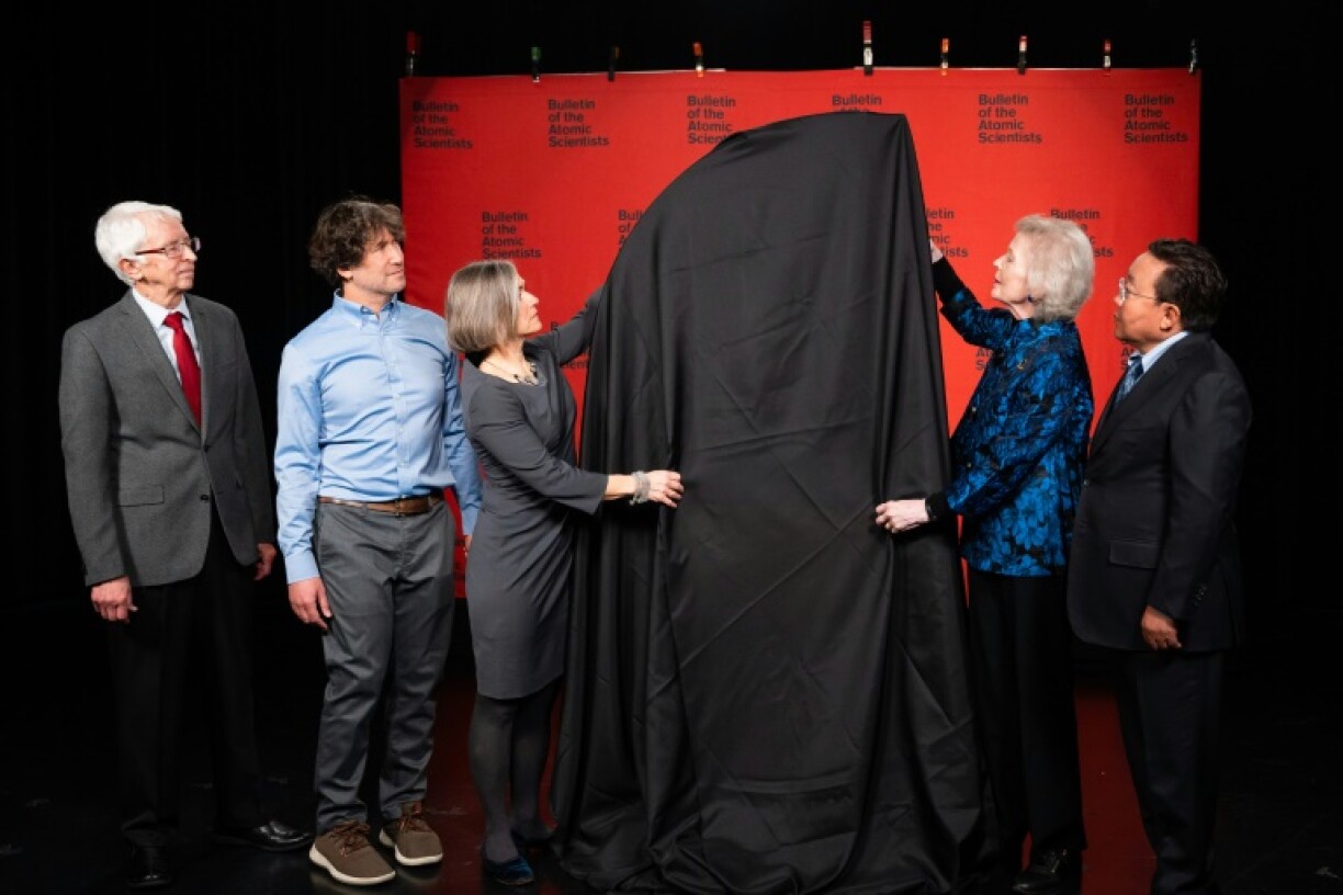 Le nouvel horaire de l'horloge de l'apocalypse dévoilé le 24 janvier 2023 à Washington