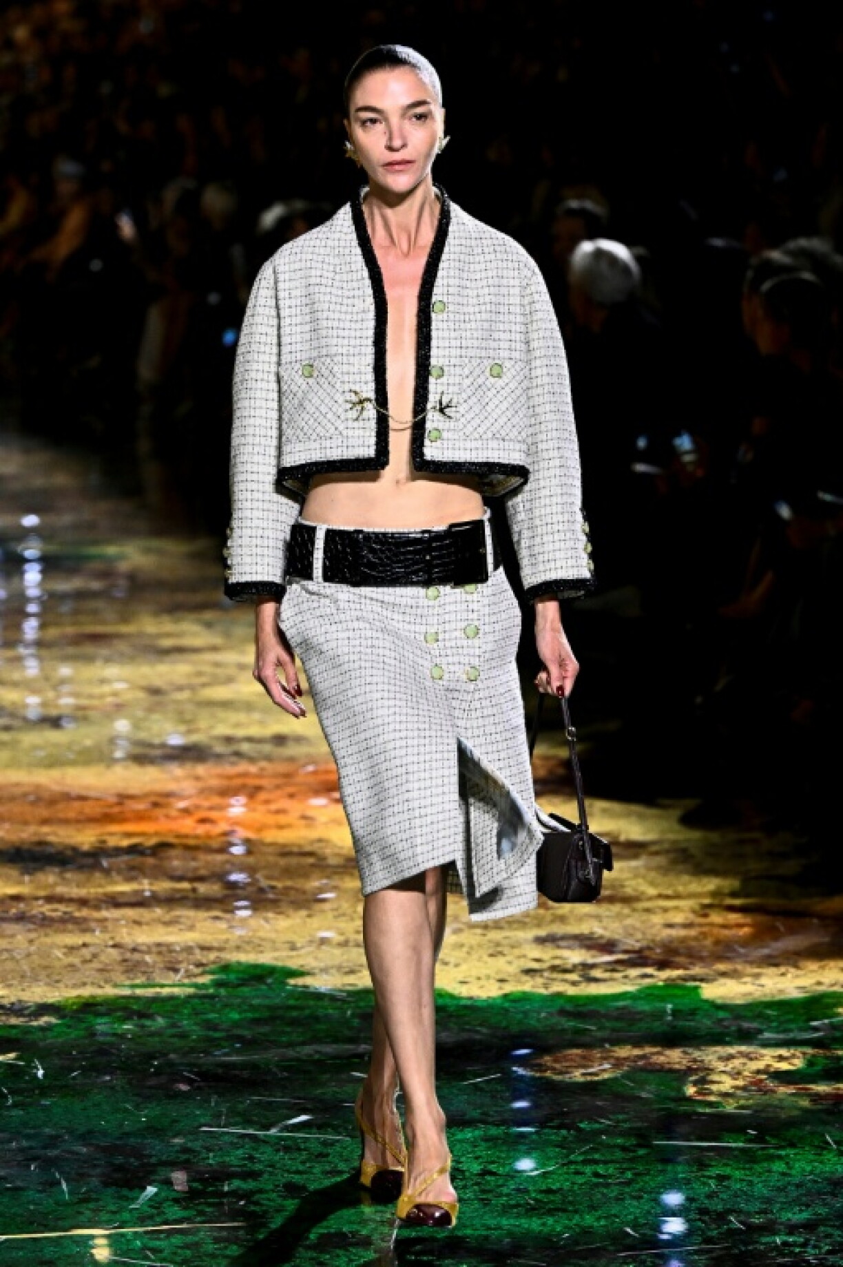 A model at the Chanel show on October 5