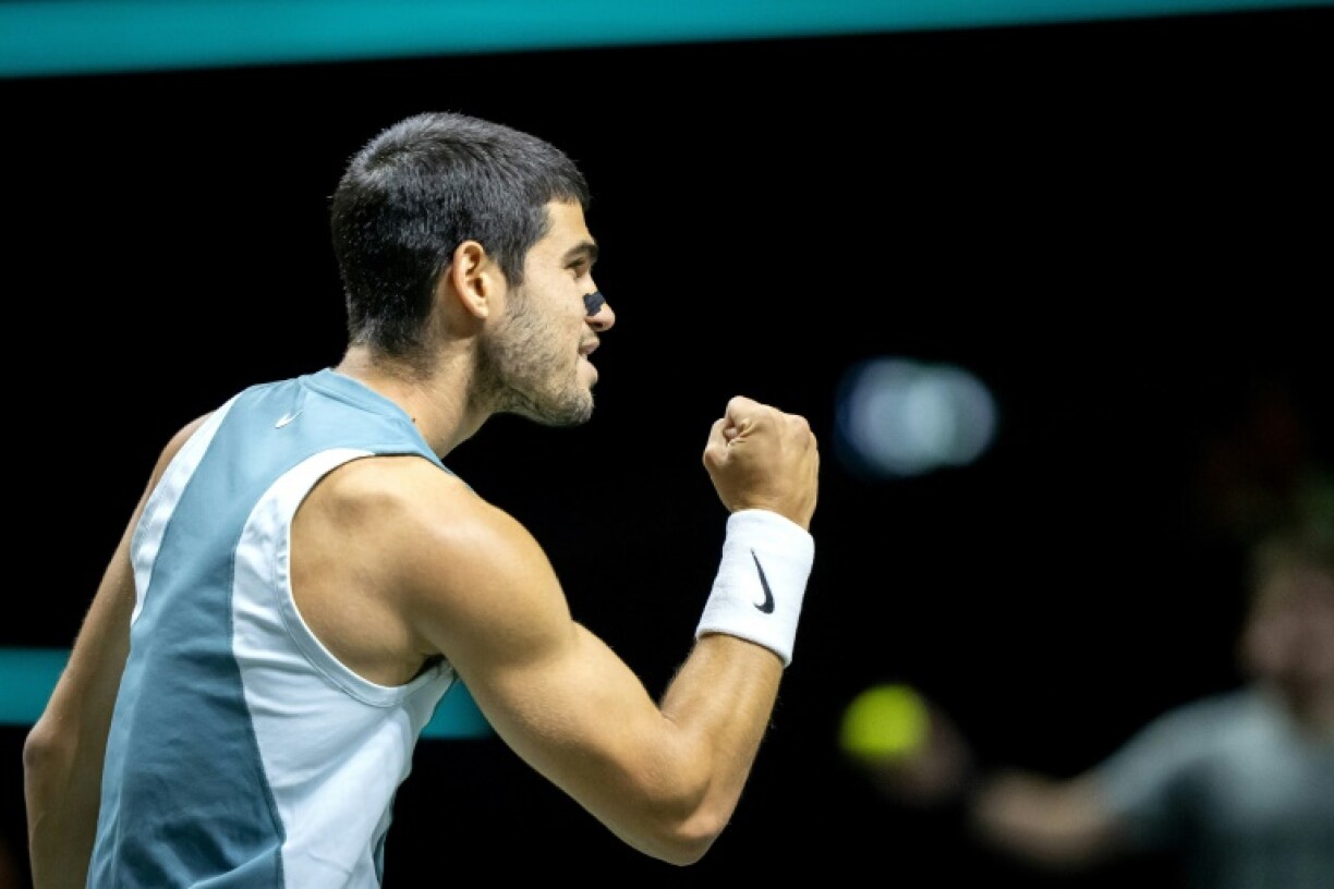 Alcaraz scraped through in his first match since the Australian Open